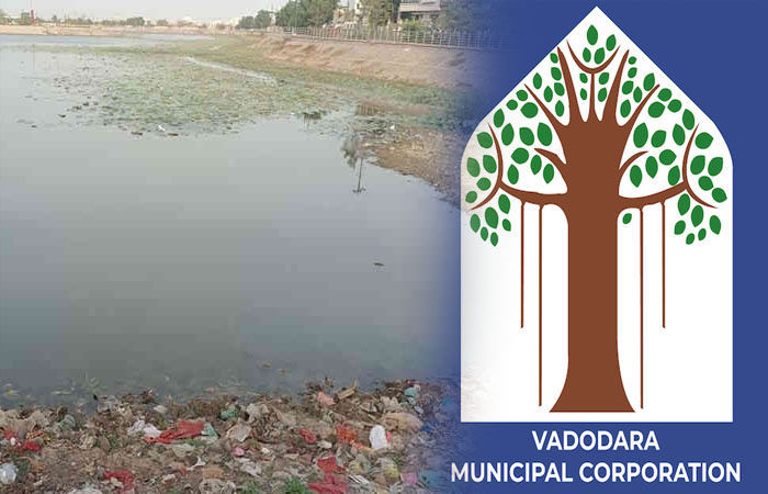 વડોદરાના ગોત્રી તળાવમાં કચરો ફેંકતા લારીધારકો સામે દંડાત્મક કાર્યવાહી