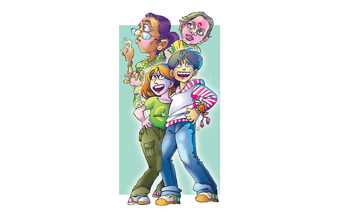 નાનીમા અને દાદીમા                                      .