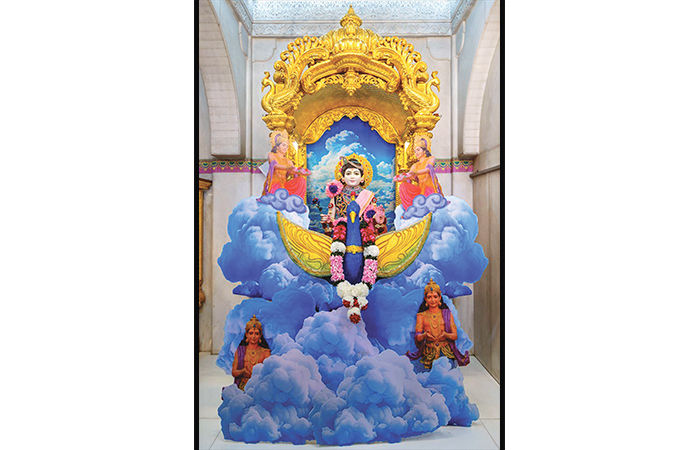 ભાવનગર અક્ષરવાડી મંદિરમાં 20 ફુટ ઊંચી તપોમૂર્તિ નીલકંઠવર્ણીની સ્થાપના