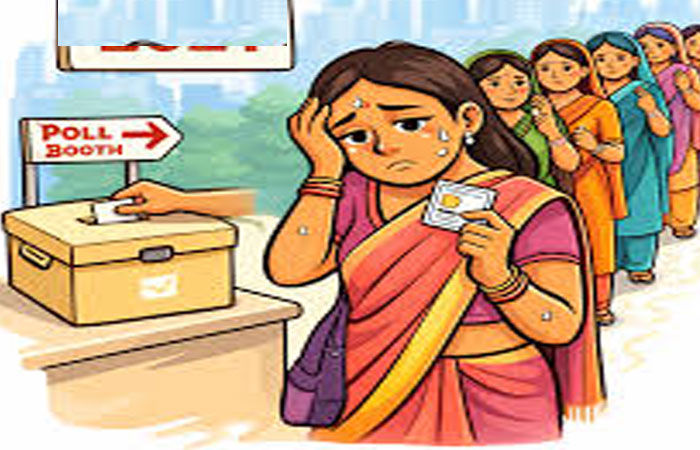 રાજ્યના 6 મહાનગરોમાં 57 ટકાથી  વધારે મહિલાઓ મતદાન નથી કરતી