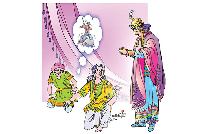 ધર્મસિંહ રાજા બન્યો                                               .