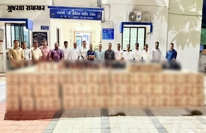 જામનગર: દરેડ GIDC પ્રાઇવેટ ઝોનમાંથી ₹57 લાખનો દારૂ ઝડપાયો, પાસાના આરોપીએ જેલમાંથી બહાર આવી ફરી નેટવર્ક સક્રિય કર્યું