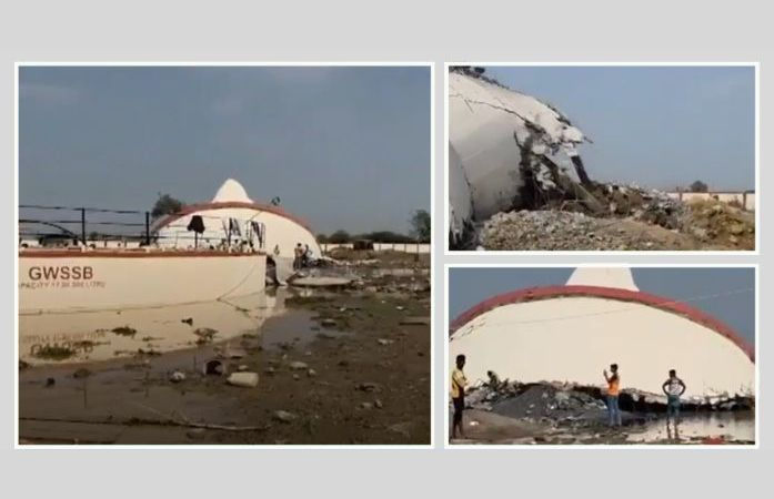 ₹21 crore water tank collapses before inauguration in Surat district, probe ordered