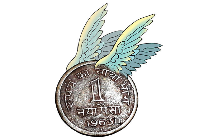 સાત પૈસા                                  .