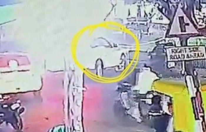 Drunk BMW driver crashes into BRTS corridor in Ahmedabad, causes traffic snarl