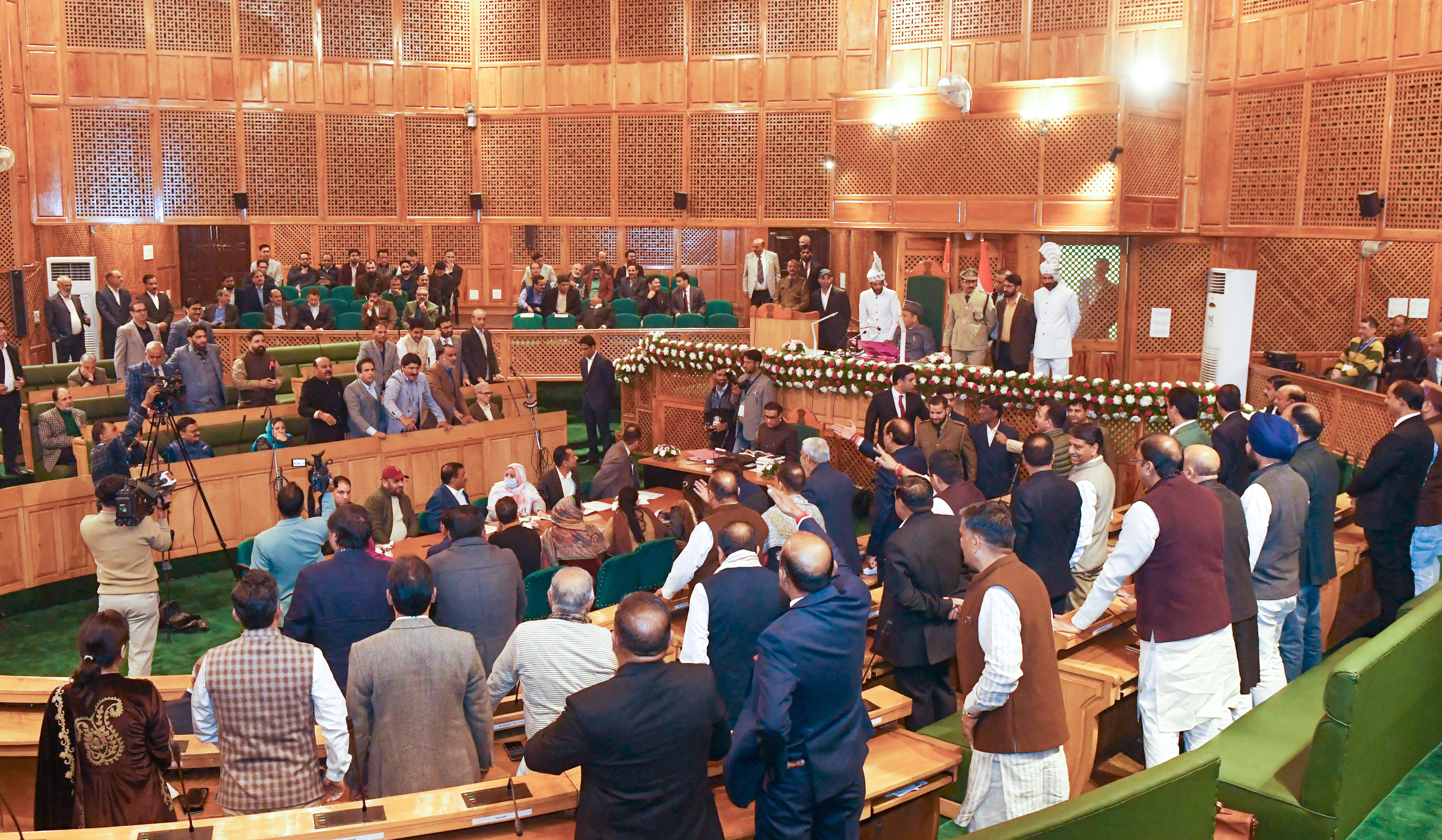 Uproar in J&K Assembly over Article 370 resolution