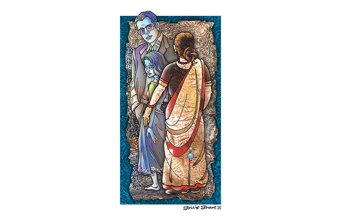 આકાશીના ડૉક્ટર પપ્પા અને કૃપા મમ્મી