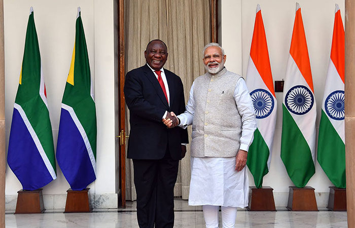 PM Modi congratulates South African President Ramaphosa on re-election