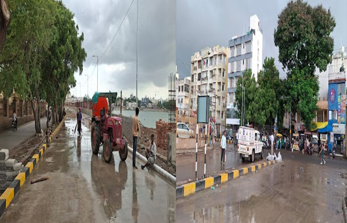 જામનગરમાં તળાવના ઢાળીયાથી પ્રદર્શન મેદાન અને દિગ્વિજય પ્લોટવાળા બે નવા રોડ ગઈ રાત્રે ખુલ્લા મુકાયા