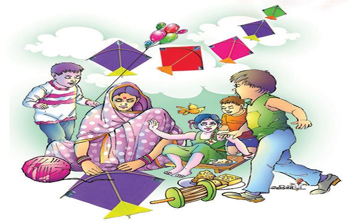 આકાશ માપતો પતંગ                            .