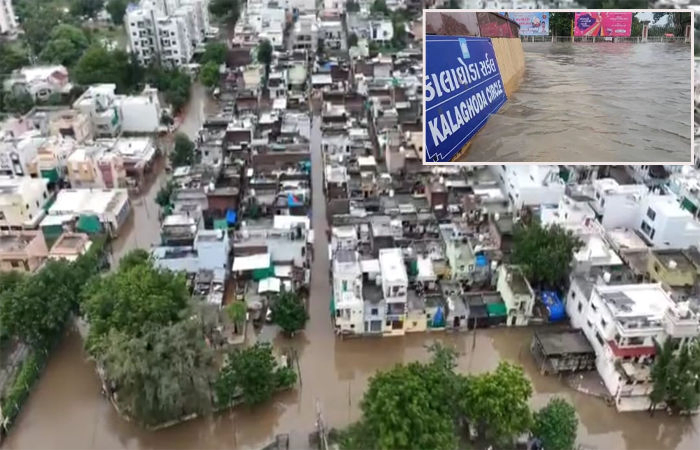 વડોદરામાં પૂરની સ્થિતિ વધુ ગંભીર બનતા સરકારે બે મંત્રીને દોડાવ્યા, સાત લાખ લોકો અંધારપટમાં