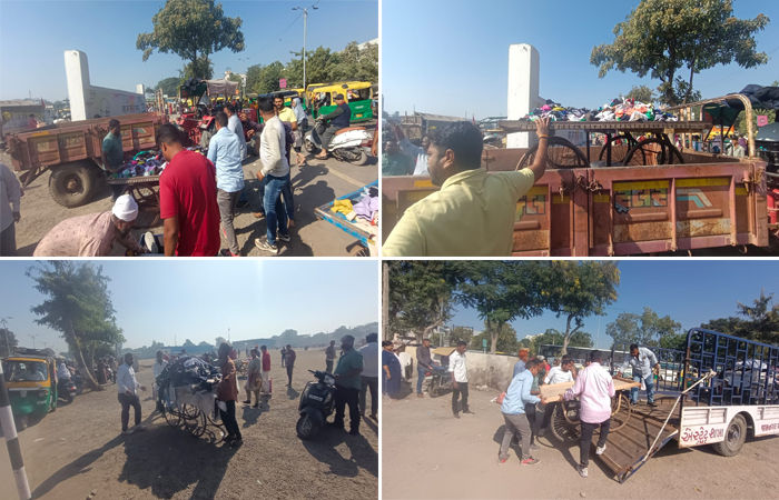 જામનગરના પ્રદર્શન મેદાનમાંથી ગુજરી બજારને ખસેડાતાં ધંધાર્થીઓ રોડ પર આવી ગયા હોવાથી એસ્ટેટ શાખાને ભારે કવાયત