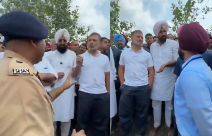 VIDEO : પૂરગ્રસ્ત પંજાબમાં રાહુલ ગાંધીને પોલીસે રોક્યા, અધિકારીઓ સાથે થયો વિવાદ