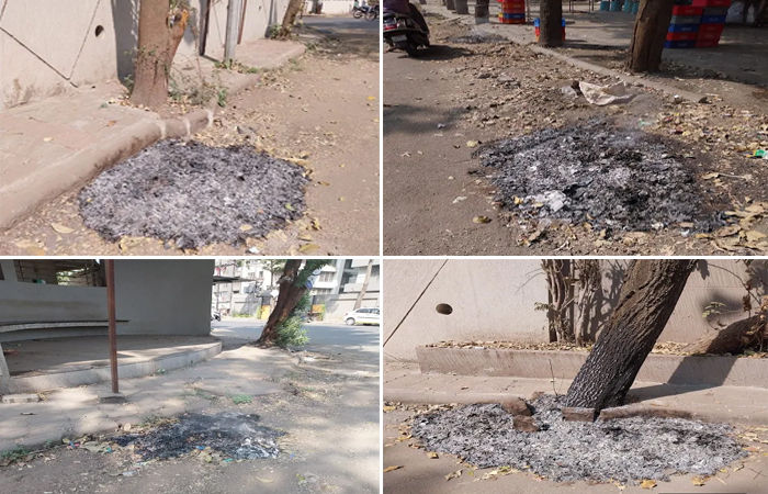 સુરત શહેરના અનેક વિસ્તારોમાં કચરાનો નિકાલ કરવાના બદલે સીધા સળગાવાતા હોવાની ફરિયાદ