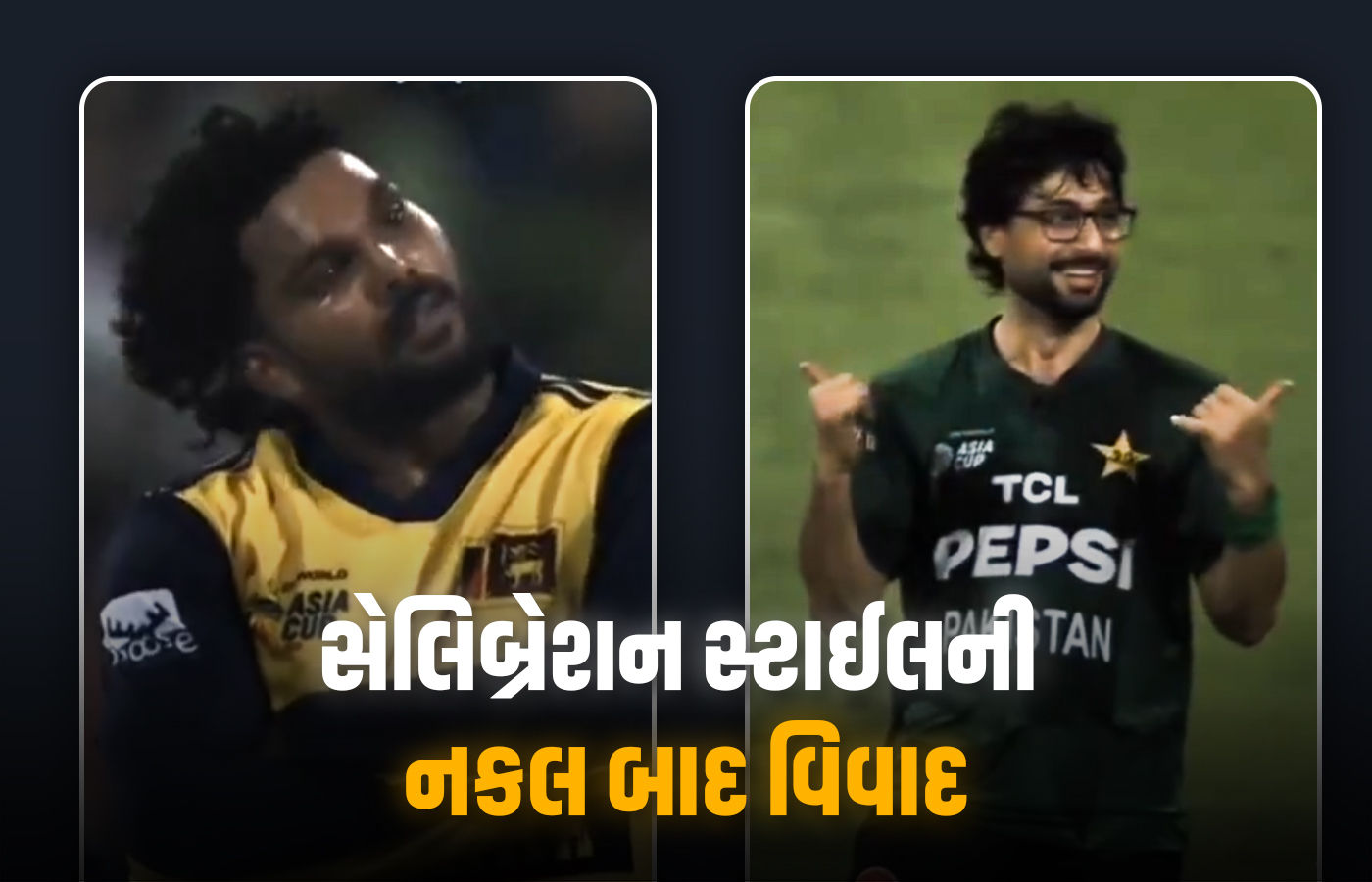 VIDEO : સેલિબ્રેશન સ્ટાઈલની નકલ કરનારા પાકિસ્તાની બોલરને શ્રીલંકન ખેલાડીનો સજ્જડ જવાબ