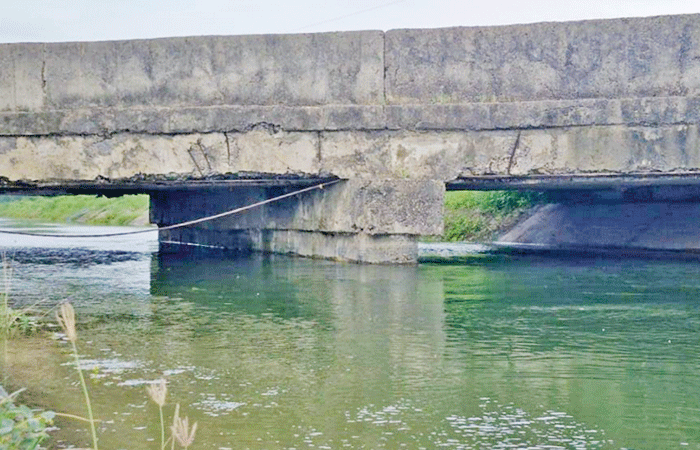 જિલ્લામાં નર્મદા કેનાલના વધુ બે બ્રિજ જર્જરિત  થતાં વાહન વ્યવહાર માટે બંધ કરાયા