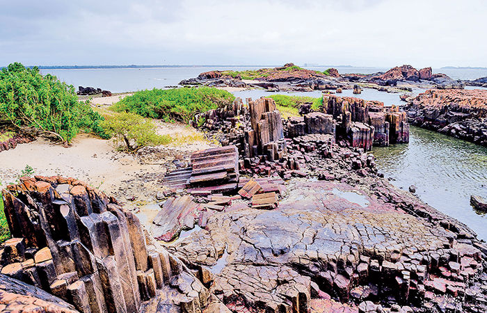 The Natural Lava Columns of St.Mary's Island