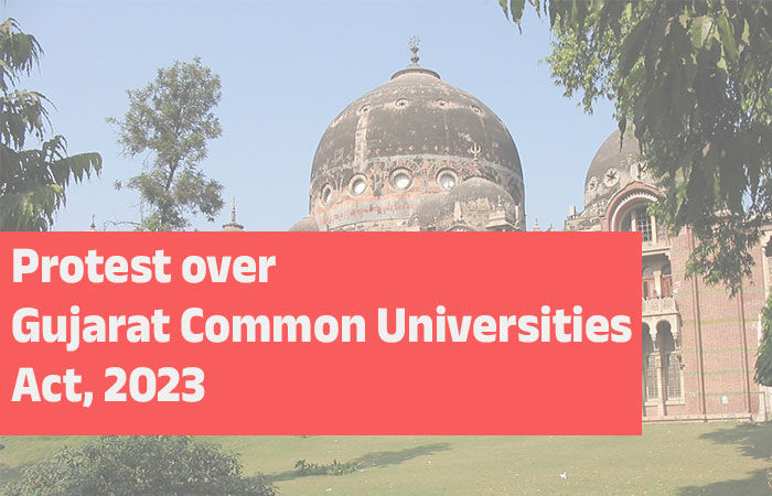 Gujarat: Students, teachers protest against the Common Universities Act