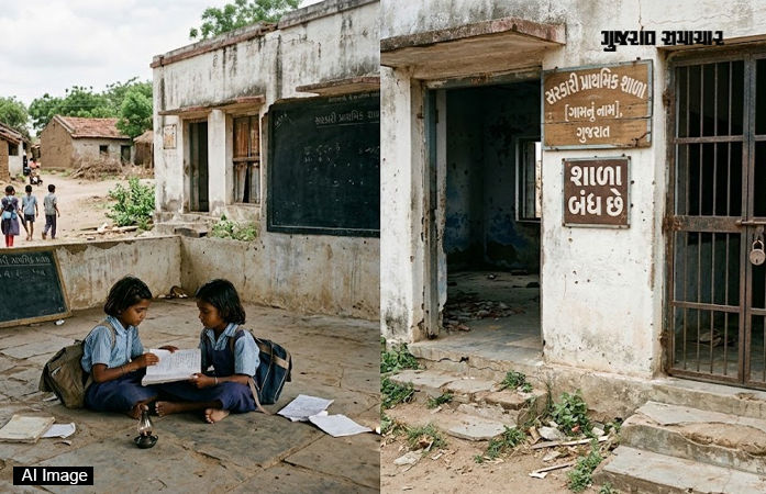 છેલ્લા બે વર્ષમાં ગુજરાતમાં 75 સરકારી શાળાઓને તાળાં મારી દેવાયા, શિક્ષણ વિભાગની કબૂલાત