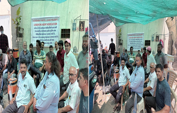 વડોદરા રેલવે પાર્સલ ઓફિસ : અધિકારીની હેરાનગતિ સામે 20 કર્મચારીઓ હડતાળ પર