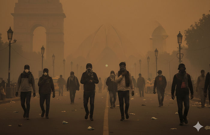 દિલ્હીમાં AQI 300ને પાર જતાં શ્વાસ લેવામાં મુશ્કેલી, પ્રદૂષણના કારણે વેપારમાં દરરોજ રૂ.100 કરોડનું નુકસાન