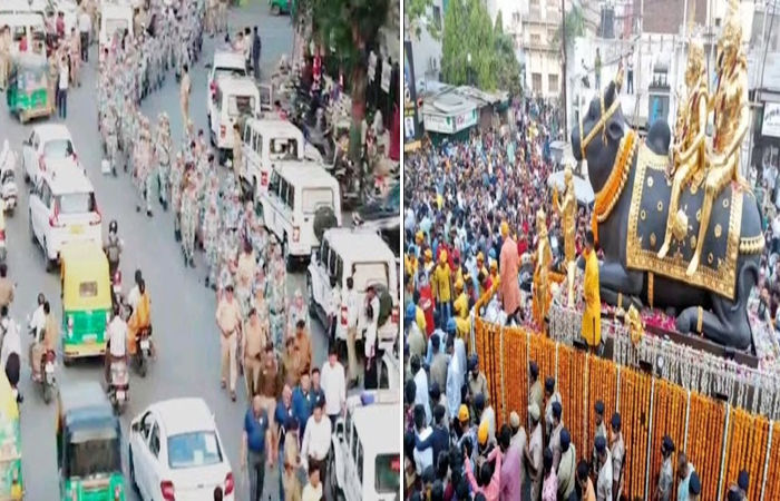 વડોદરામાં શિવજી કી સવારી, ભારત-પાક મેચ અને અમિત શાહના કાર્યક્રમો નિમિત્તે 5000 પોલીસ તૈનાત