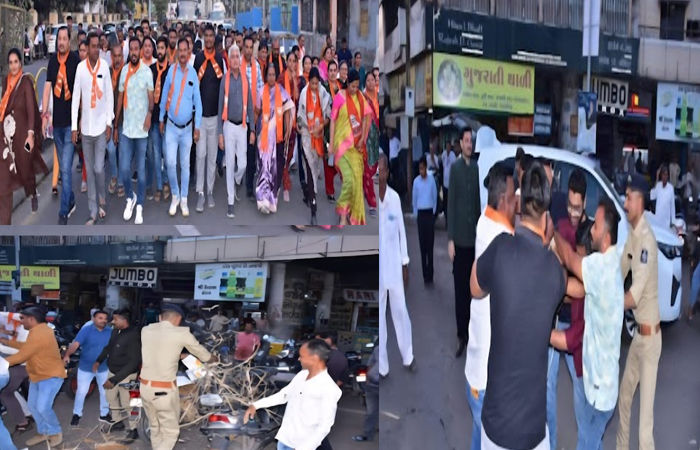 કોંગ્રેસ નેતા રાહુલ ગાંધી વિરુદ્ધ જામનગરમાં ભાજપ યુવા મોરચા દ્વારા વિરોધ પ્રદર્શન