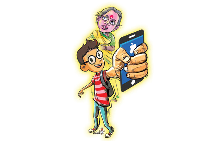 મોબાઈલની લત છૂટી                              .