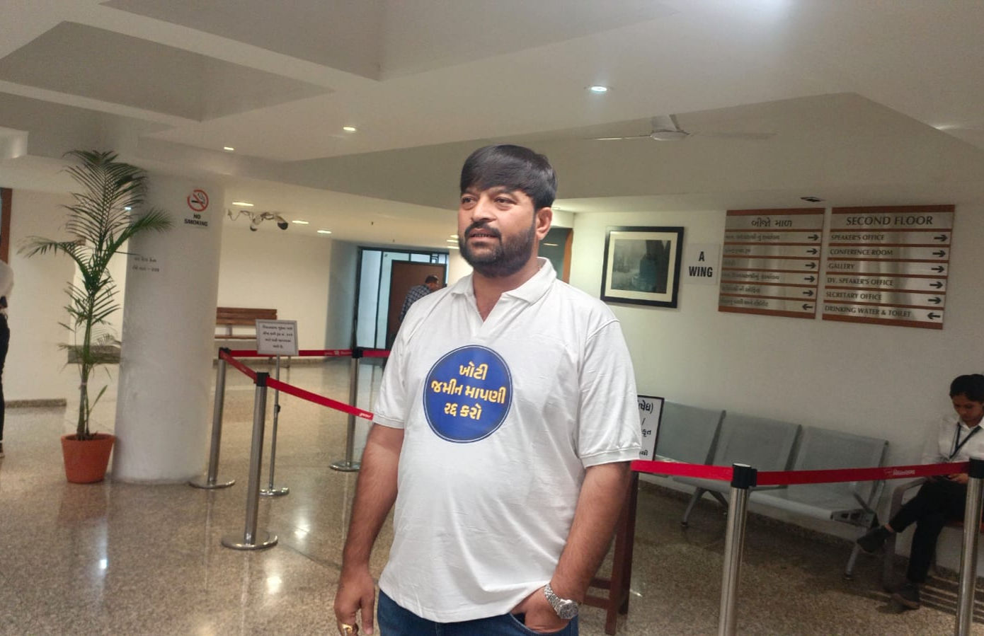 AAP MLA’s T-shirt ‘protest’ leads to eviction from Gujarat assembly