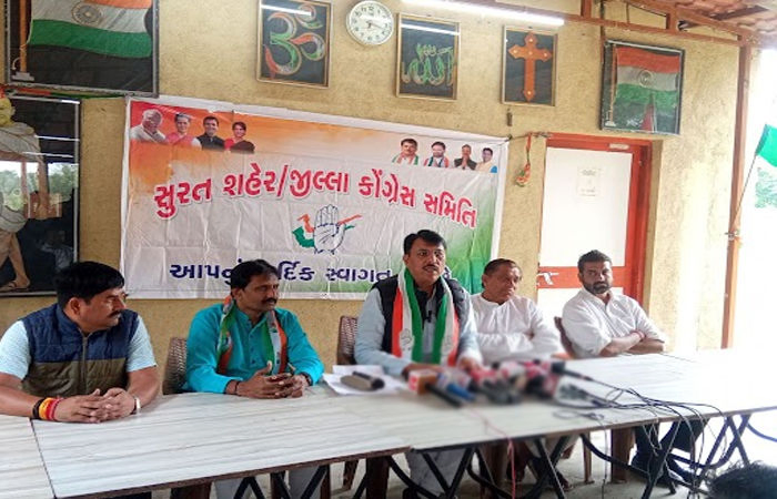 ગુજરાતમાં હપ્તાખોરના રાજમાં સુરતના માથે મોટું જોખમ, કામદારોની અકસ્માતના નામે હત્યા થઈ રહી છે : કોંગ્રેસ