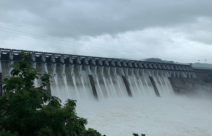 Sardar Sarovar Dam releases 2.45 lakh cusecs water following heavy rains