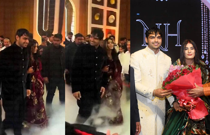 VIDEO: નીરજ ચોપરાના લગ્નનું ભવ્ય રિસેપ્શન, પત્ની હિમાની સાથે કરી ધમાકેદાર એન્ટ્રી