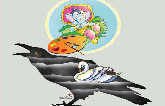 શા માટે કાગડા કાળા છે?