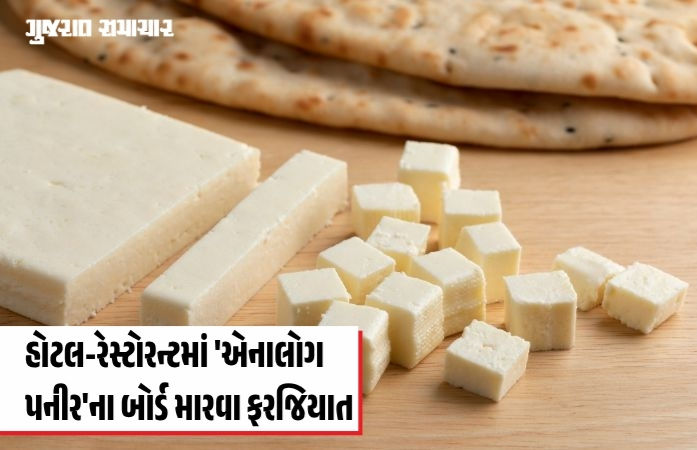 રાજ્યમાં હવે હોટલ-રેસ્ટોરન્ટમાં 'એનાલોગ પનીર'ના બોર્ડ મારવા ફરજિયાત, ભેળસેળિયાઓ સામે તંત્ર સજ્જ