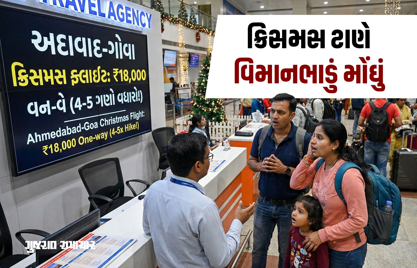 ક્રિસમસ પહેલાં જ અમદાવાદ-ગોવાનું વન-વે એરફેર 18000 પહોંચ્યું, 4થી 5 ગણો વધારો