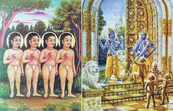 ભગવાન વિષ્ણુના સંકીર્તનમાં રમમાણ, સદાકાળ કુમાર અવસ્થામાં રહેનારા સનકાદિ મુનિઓ