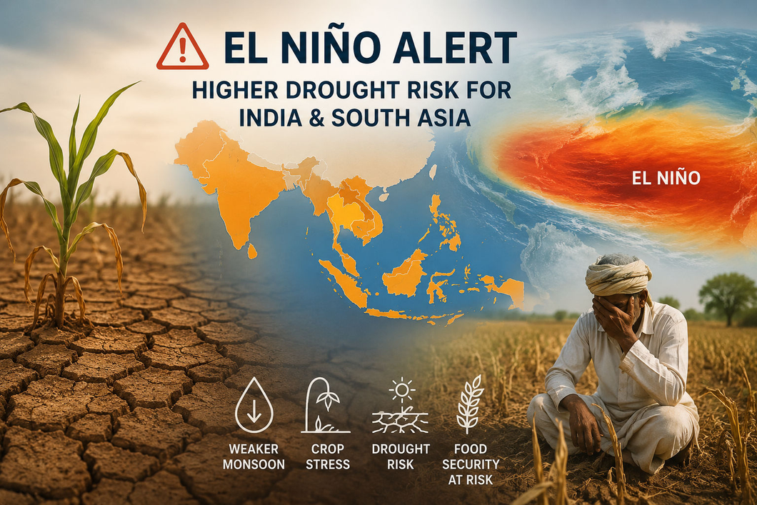 El Niño alert: India, South Asia face higher drought risk as FAO warns of monsoon and crop stress