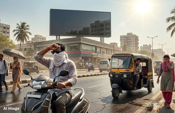 ગુજરાતમાં ગરમીનો પ્રકોપ: આગામી 7 દિવસ ‘યલો ઍલર્ટ’, તાપમાનનો પારો 43 ડિગ્રીને પાર પહોંચવાની સંભાવના