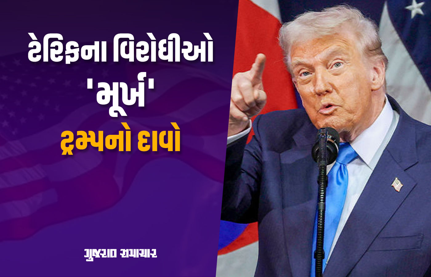 ડોનાલ્ડ ટ્રમ્પે ટેરિફના વિરોધીઓને મૂર્ખ ગણાવ્યાં, કહ્યું - દરેક અમેરિકનને 2000 ડોલર મળશે