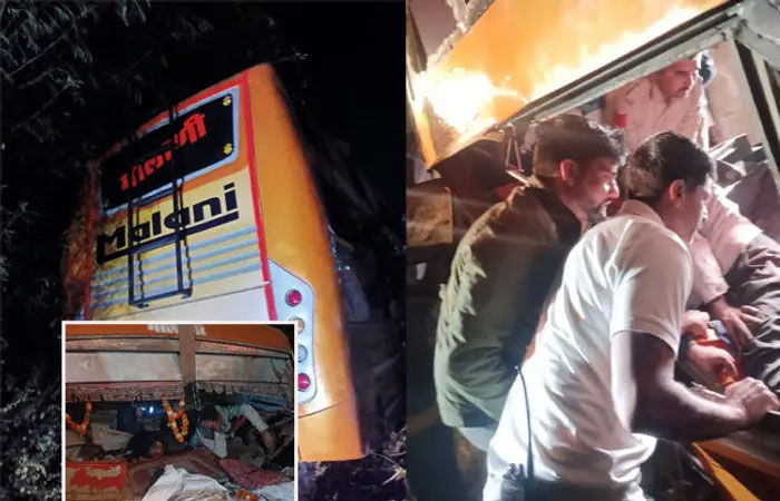 40 rescued, two injured in Surat after private luxury bus falls into ditch