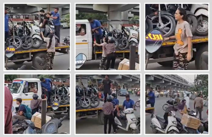 સુરતમાં પાણીપુરી ખાતી યુવતી એટલુ રડી કે, આખરે ટ્રાફિક પોલીસે તેનું વાહન છોડવું પડ્યું
