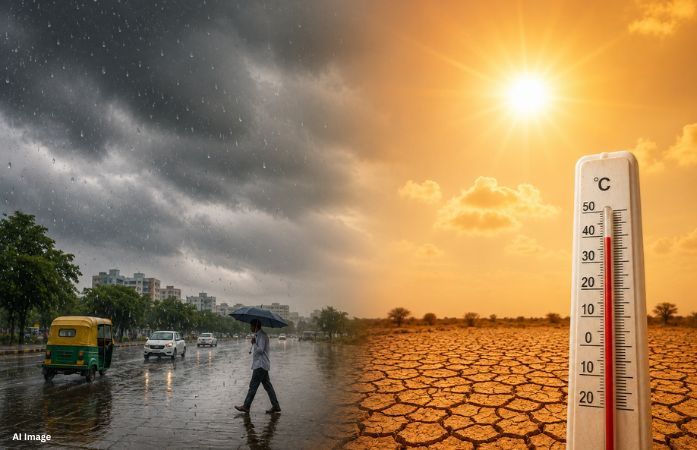 ગુજરાતમાં કુદરતનો બેવડો માર: 6 જિલ્લામાં વરસાદની આગાહી, તો શનિવારથી ફરી 'હીટવેવ'નો પ્રકોપ શરૂ થશે