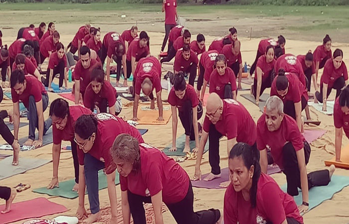 પ્રથમ વખત ‘સર્પાકાર સૂર્ય નમસ્કાર’નું આયોજન