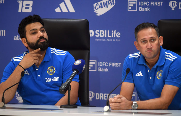 Ajit Agarkar, Rohit Sharma speak on T20 WC squad selection