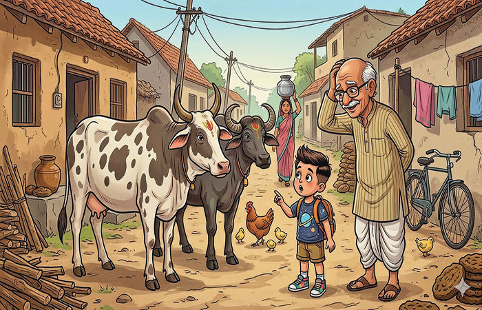 વાંદરાની પડે પંગત, માણસોની બુફેની રંગત