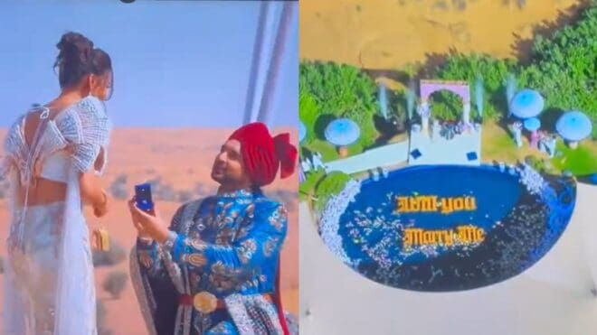 પાણીની વચ્ચે પ્રપોઝલ અને આંખોમાં ખુશીના આંસુ: દુબઈમાં કરણ કુન્દ્રાએ ઘૂંટણિયે બેસીને તેજસ્વીને પહેરાવી કરોડોની ડાયમંડ રિંગ!