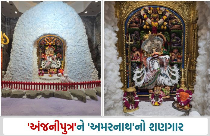 સાળંગપુર ધામ: કષ્ટભંજન દેવ હનુમાનજીને અમરનાથ થીમનો અનોખો શણગાર