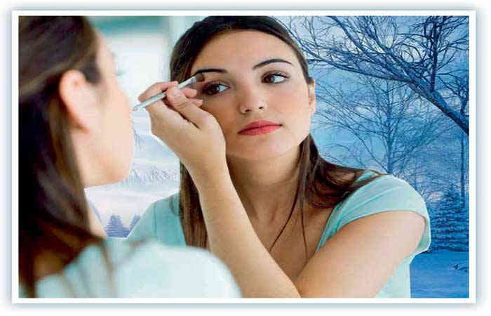 શિયાળાની મોસમનો મોહક મેકઅપ