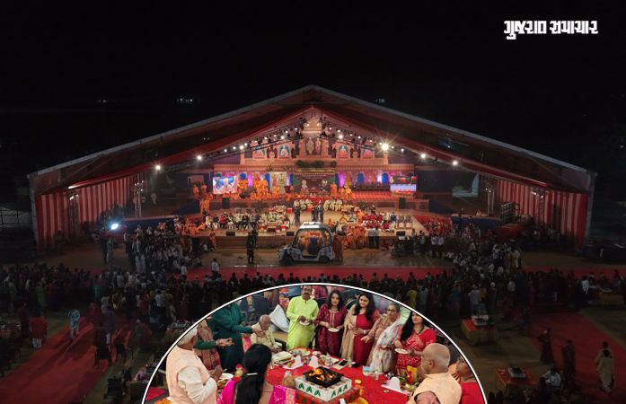 અમદાવાદમાં 12 હજાર હરિભક્તોએ કરી વિશ્વશાંતિની પ્રાર્થના, BAPS સ્વામિનારાયણ મંદિર ખાતે મહાયાગનું સમાપન