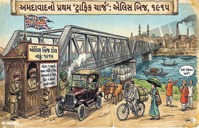 અમદાવાદનો ઈતિહાસ: એલિસબ્રિજ પાસે ઊભું કરાયું હતું ટોલ બૂથ, સાઈકલ પાસેથી પણ લેવાતો હતો ‘ટ્રાફિક ટેક્સ’!